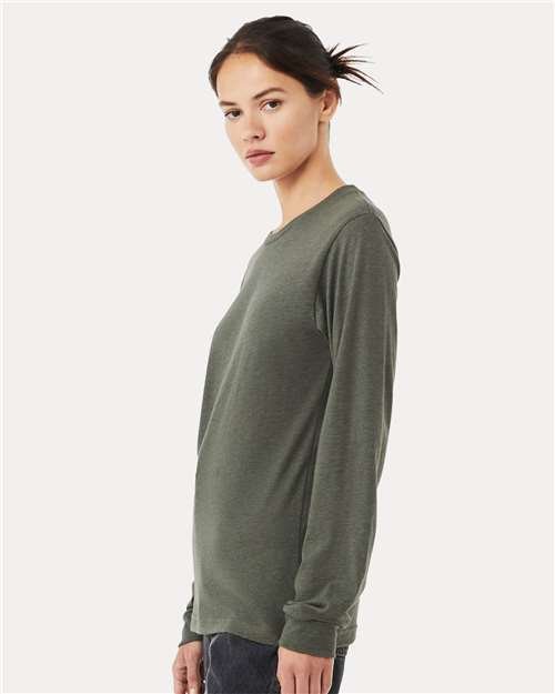 Heather CVC Long Sleeve Tee - Image 88