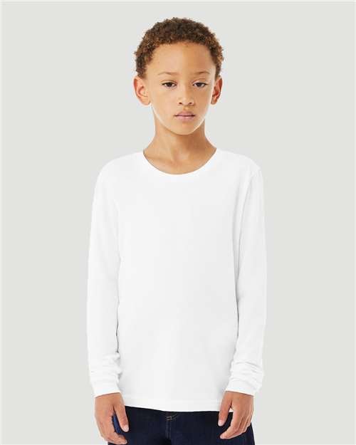 Youth Heather CVC Long Sleeve Tee - Image 44