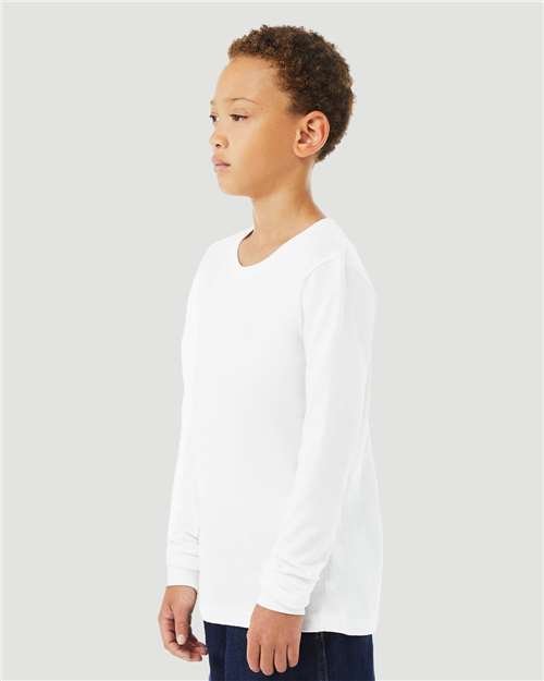 Youth Heather CVC Long Sleeve Tee - Image 45