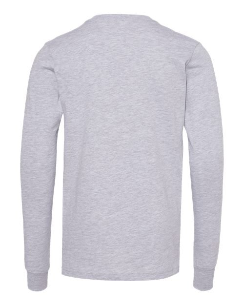 Youth Heather CVC Long Sleeve Tee - Image 3