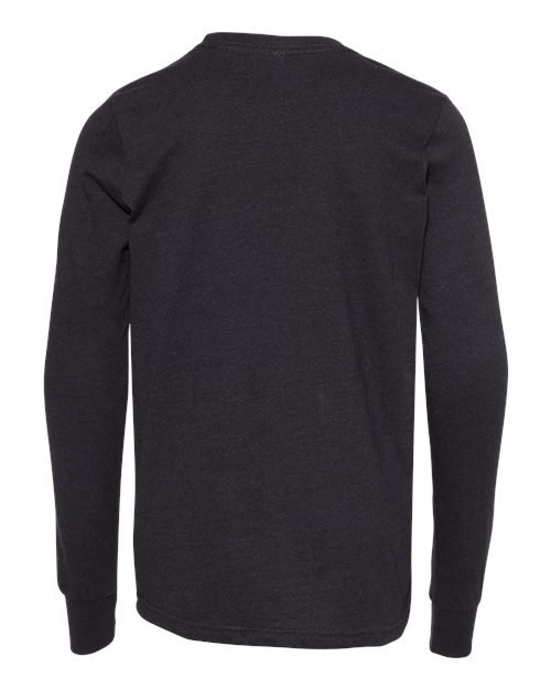 Youth Heather CVC Long Sleeve Tee - Image 6