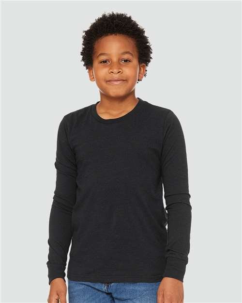 Youth Heather CVC Long Sleeve Tee - Image 8