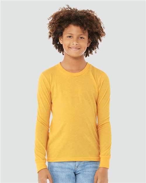 Youth Heather CVC Long Sleeve Tee - Image 32