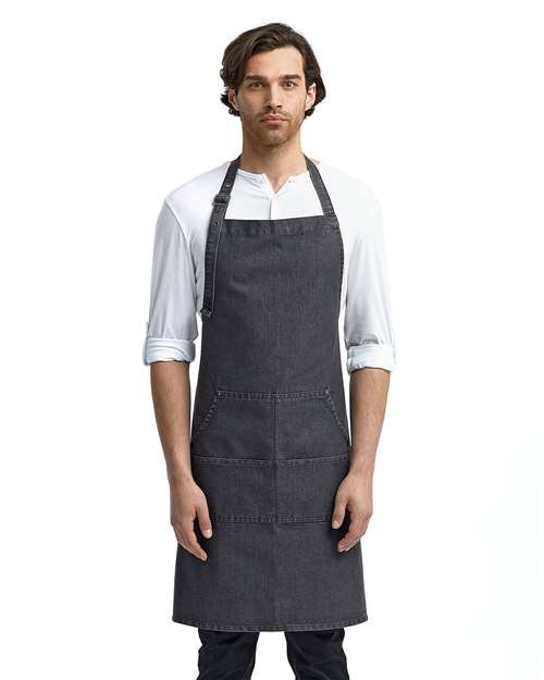 Jeans Stitch Denim Bib Apron - Image 2