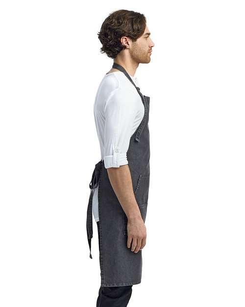 Jeans Stitch Denim Bib Apron - Image 3