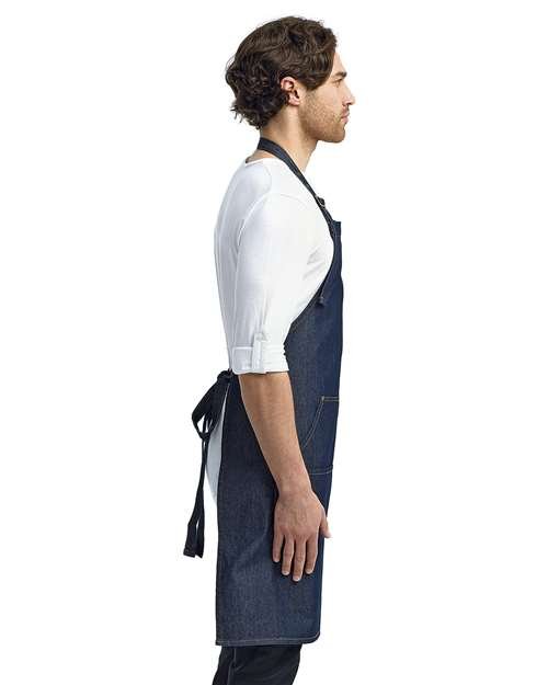 Jeans Stitch Denim Bib Apron - Image 8