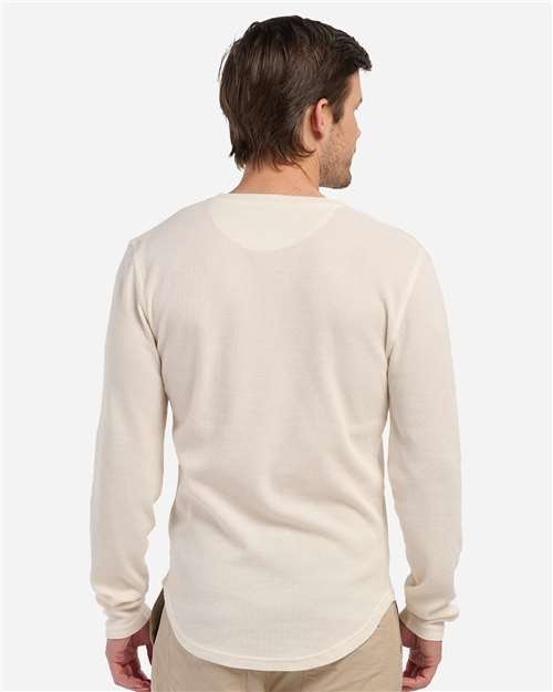 Men's Waffle Knit Long Sleeve T-Shirt - Image 9