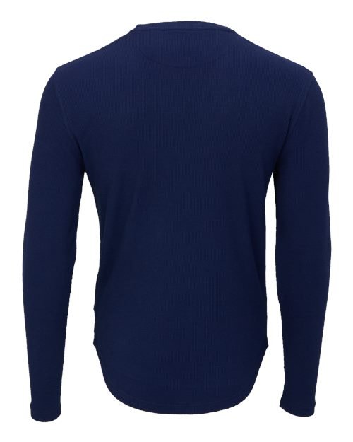 Men's Waffle Knit Long Sleeve T-Shirt - Image 11