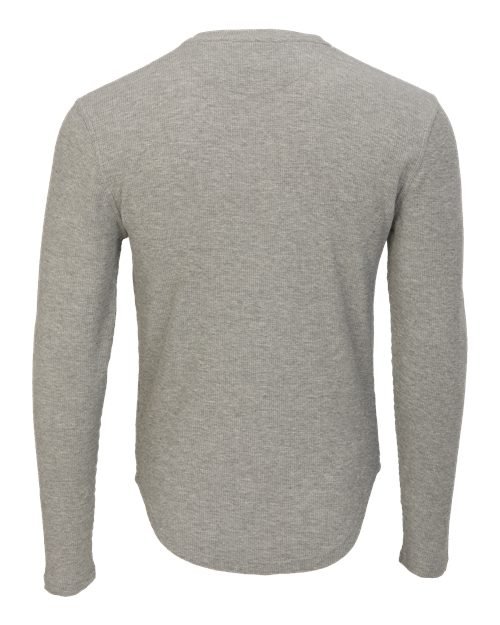Men's Waffle Knit Long Sleeve T-Shirt - Image 15