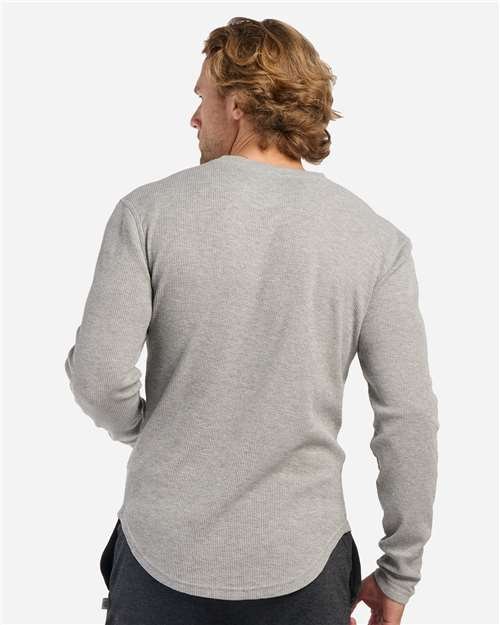 Men's Waffle Knit Long Sleeve T-Shirt - Image 17