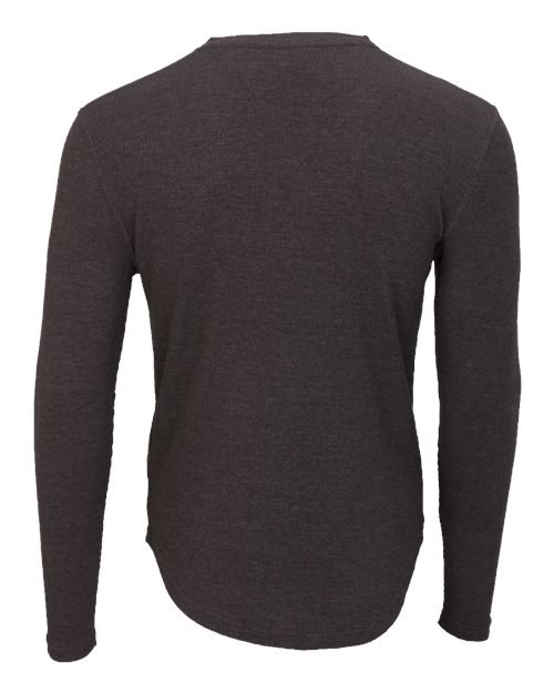 Men's Waffle Knit Long Sleeve T-Shirt - Image 2