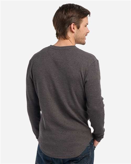 Men's Waffle Knit Long Sleeve T-Shirt - Image 4