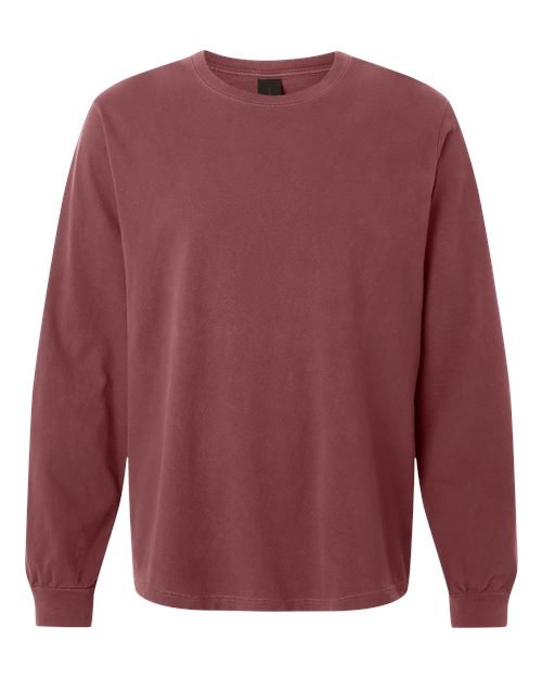 Unisex Heavyweight Garment-Dyed Long Sleeve Tee - Image 51