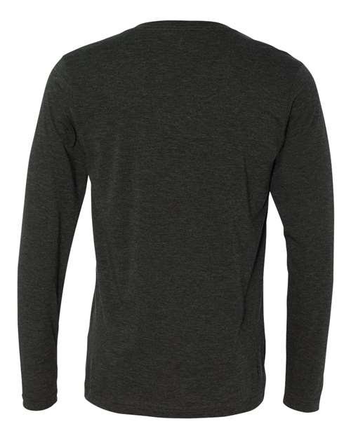 Unisex Long Sleeve V-Neck Tee - Image 10