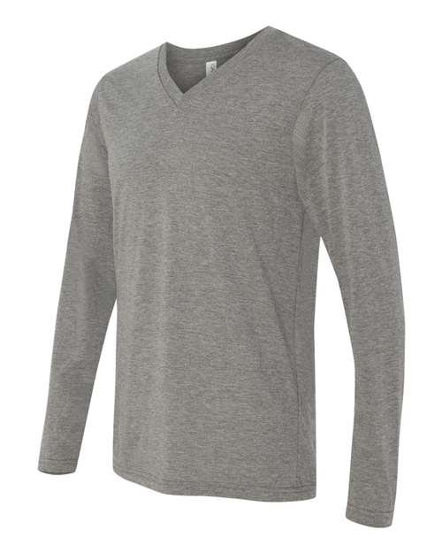 Unisex Long Sleeve V-Neck Tee - Image 12