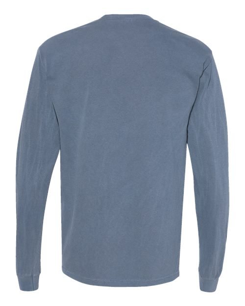 Unisex Garment-Dyed Heavyweight Long Sleeve Pocket T-Shirt - Image 9