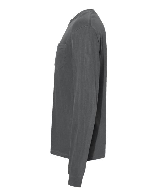 Unisex Garment-Dyed Heavyweight Long Sleeve Pocket T-Shirt - Image 70