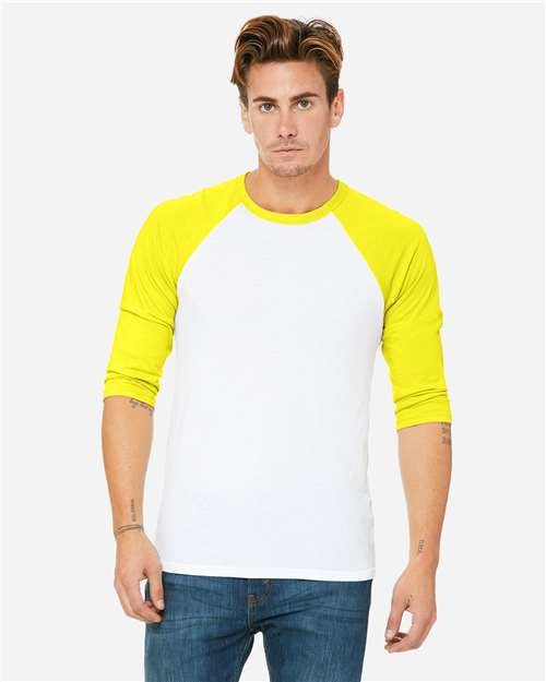 Unisex Three-Quarter Sleeve Baseball Tee - Image 101