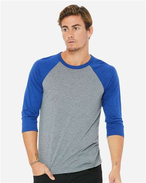 Unisex Three-Quarter Sleeve Baseball Tee - Image 47