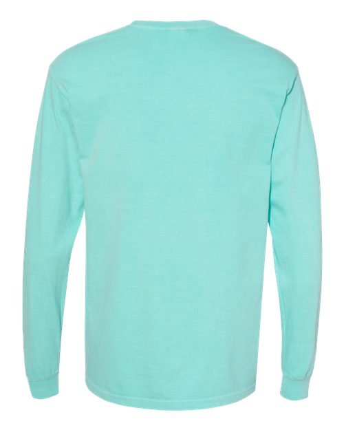 Unisex Garment-Dyed Heavyweight Long Sleeve Pocket T-Shirt - Image 21