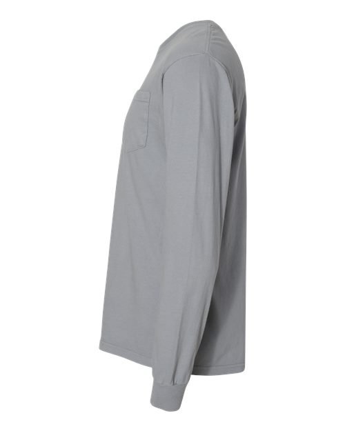 Unisex Garment-Dyed Heavyweight Long Sleeve Pocket T-Shirt - Image 40