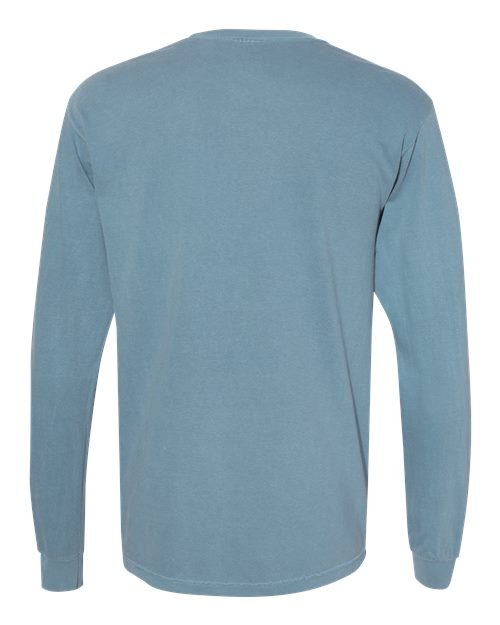 Unisex Garment-Dyed Heavyweight Long Sleeve Pocket T-Shirt - Image 45