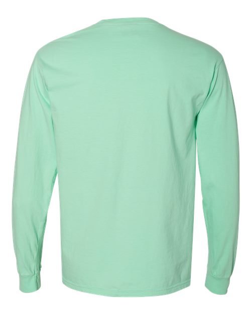 Unisex Garment-Dyed Heavyweight Long Sleeve Pocket T-Shirt - Image 54