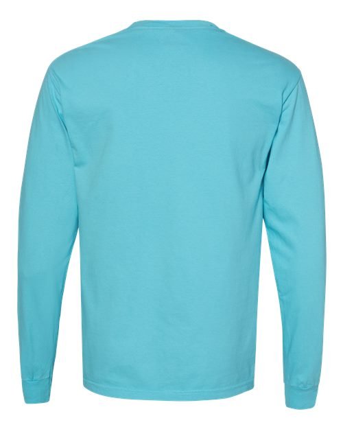 Unisex Garment-Dyed Heavyweight Long Sleeve Pocket T-Shirt - Image 57