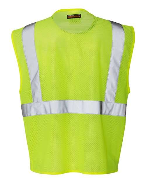 Unisex Clear ID Vest with Zipper Closure - Image 3