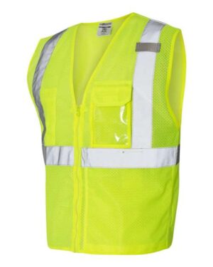 Alternative view of Unisex Clear ID Vest with Zipper Closure