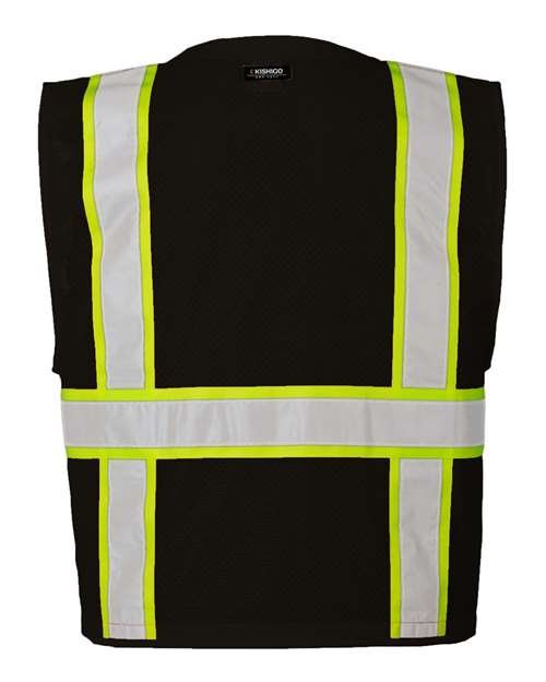 Unisex EV Series® Enhanced Visibility Multi-Pocket Mesh Vest - Image 2