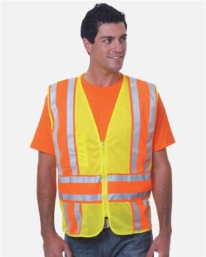 Alternative view of Unisex USA-Made ANSI Safety Mesh Vest