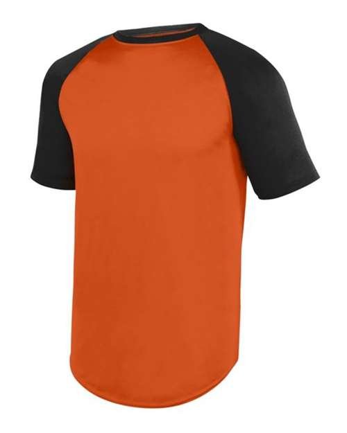 Youth Wicking Short Sleeve Baseball Jersey - Image 4