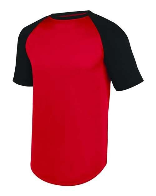Youth Wicking Short Sleeve Baseball Jersey - Image 5