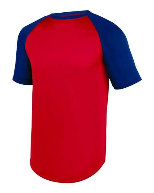 Youth Wicking Short Sleeve Baseball Jersey - Image 6