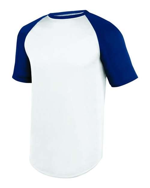 Youth Wicking Short Sleeve Baseball Jersey - Image 9