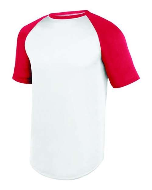Youth Wicking Short Sleeve Baseball Jersey - Image 10