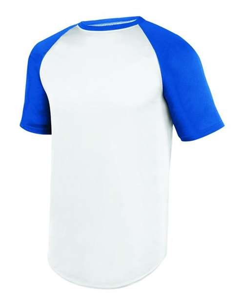 Youth Wicking Short Sleeve Baseball Jersey - Image 11