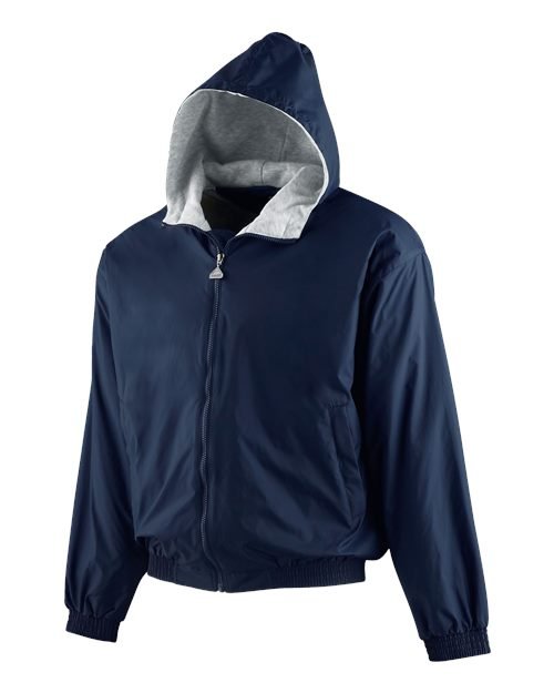 Youth Hooded Taffeta Jacket - Image 6