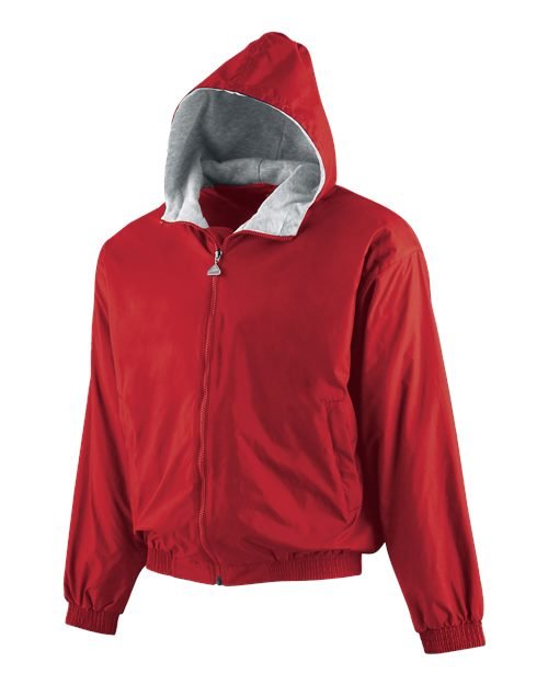 Youth Hooded Taffeta Jacket - Image 8