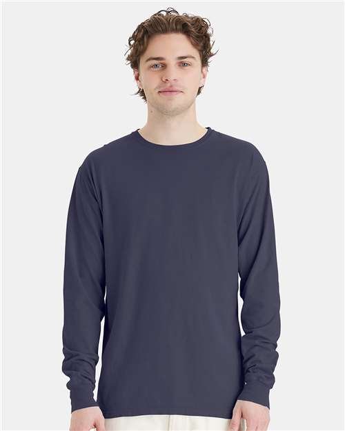 Unisex Garment-Dyed Long Sleeve T-Shirt - Image 4