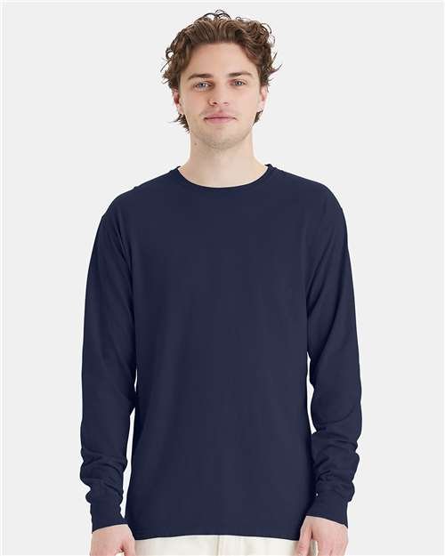 Unisex Garment-Dyed Long Sleeve T-Shirt - Image 115