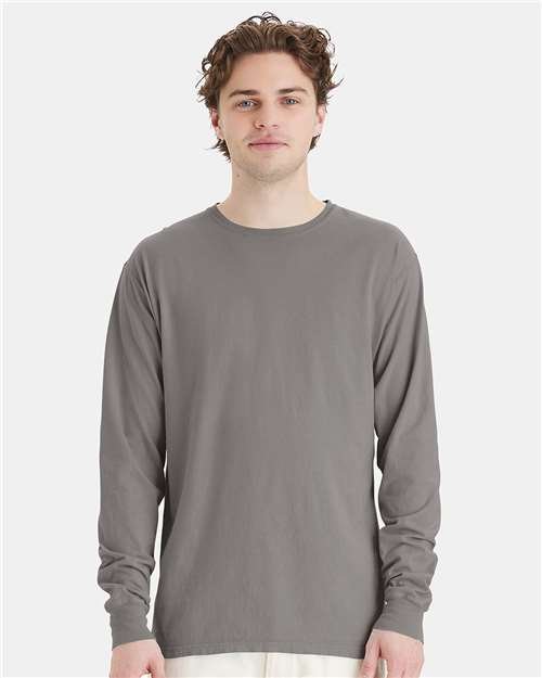 Unisex Garment-Dyed Long Sleeve T-Shirt - Image 35