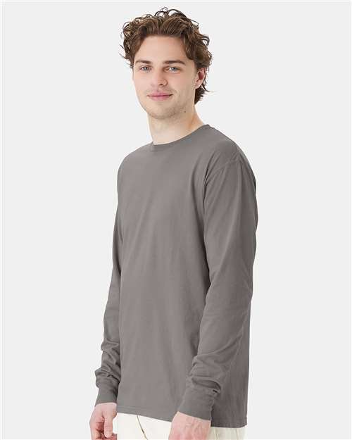 Unisex Garment-Dyed Long Sleeve T-Shirt - Image 36