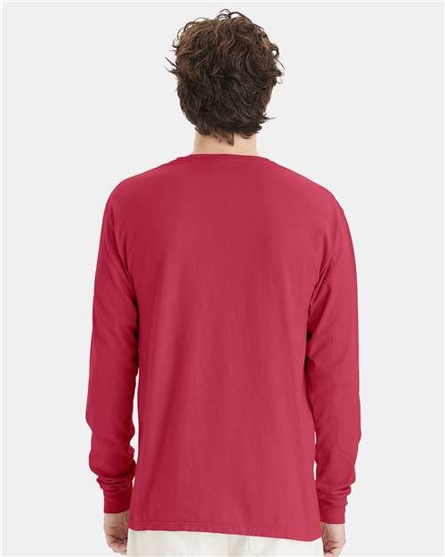 Unisex Garment-Dyed Long Sleeve T-Shirt - Image 43