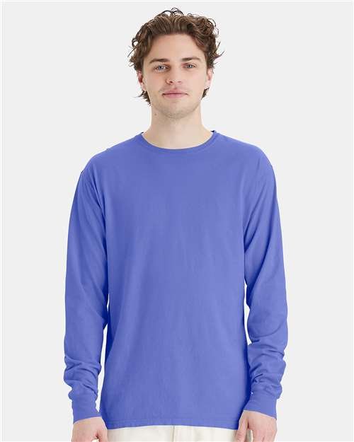 Unisex Garment-Dyed Long Sleeve T-Shirt - Image 53