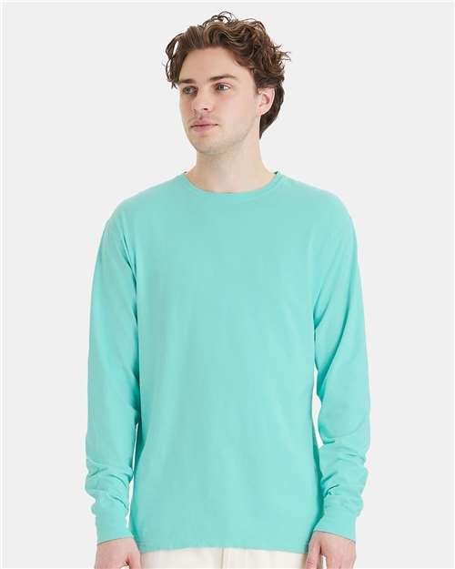 Unisex Garment-Dyed Long Sleeve T-Shirt - Image 97
