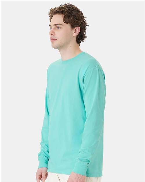 Unisex Garment-Dyed Long Sleeve T-Shirt - Image 98
