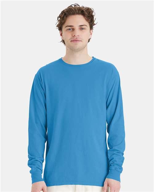 Unisex Garment-Dyed Long Sleeve T-Shirt - Image 155