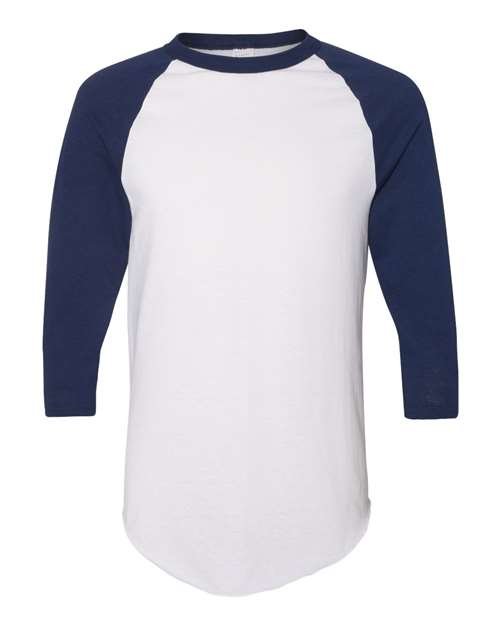 Unisex Three-Quarter Raglan Sleeve Baseball Jersey T-Shirt - Image 33